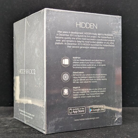 HiddenRadio2 Bluetooth MultiSpeaker, Factory Sealed (2 Available) - Picture 11 of 16